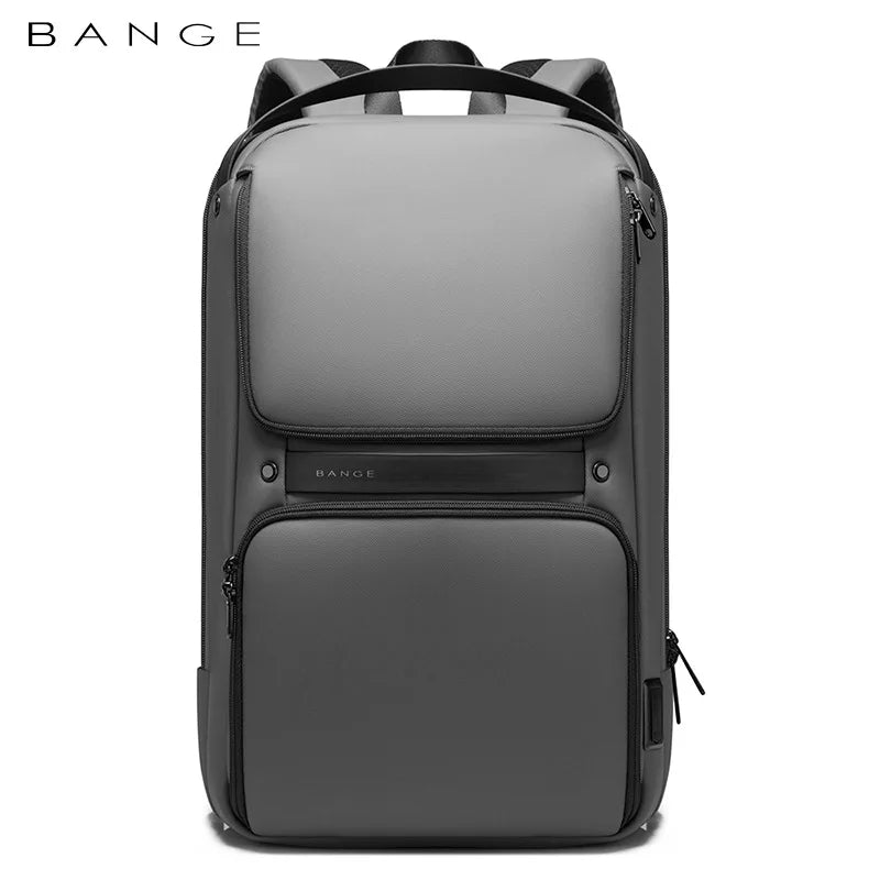 BANGE Original Unique Design Multi-Layer Space Business Backpacks Men Teenage USB External Charge 15.6 Laptop Traval Backpack