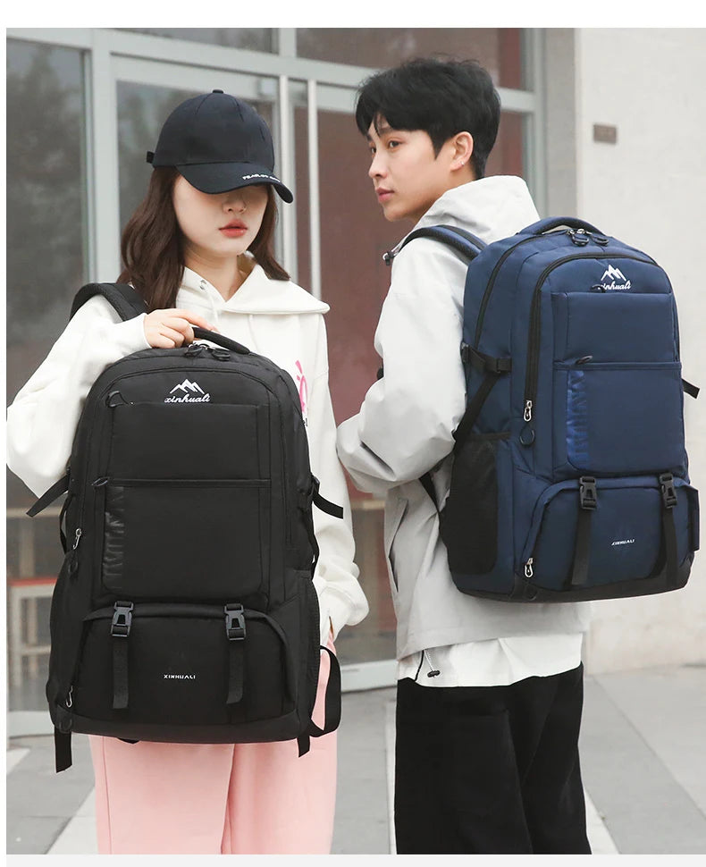60L Travel Backpacks Men Business Laptop Pack Large Capacity 15.6 Inch Computer Bag Travel Commuting Daypack College Student Bag