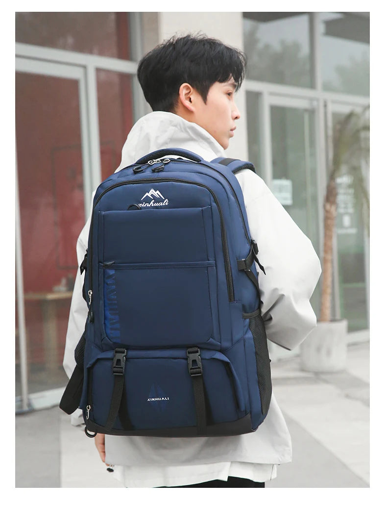 60L Travel Backpacks Men Business Laptop Pack Large Capacity 15.6 Inch Computer Bag Travel Commuting Daypack College Student Bag
