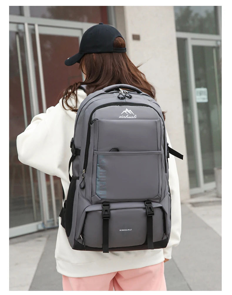 60L Travel Backpacks Men Business Laptop Pack Large Capacity 15.6 Inch Computer Bag Travel Commuting Daypack College Student Bag