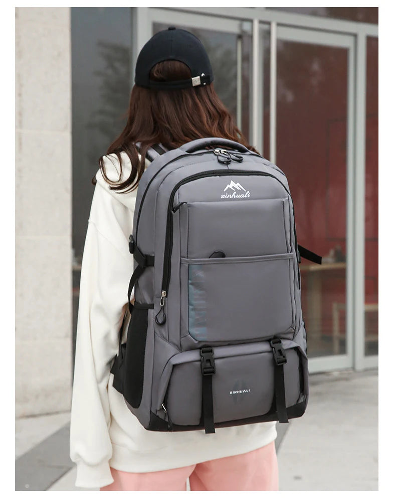 60L Travel Backpacks Men Business Laptop Pack Large Capacity 15.6 Inch Computer Bag Travel Commuting Daypack College Student Bag