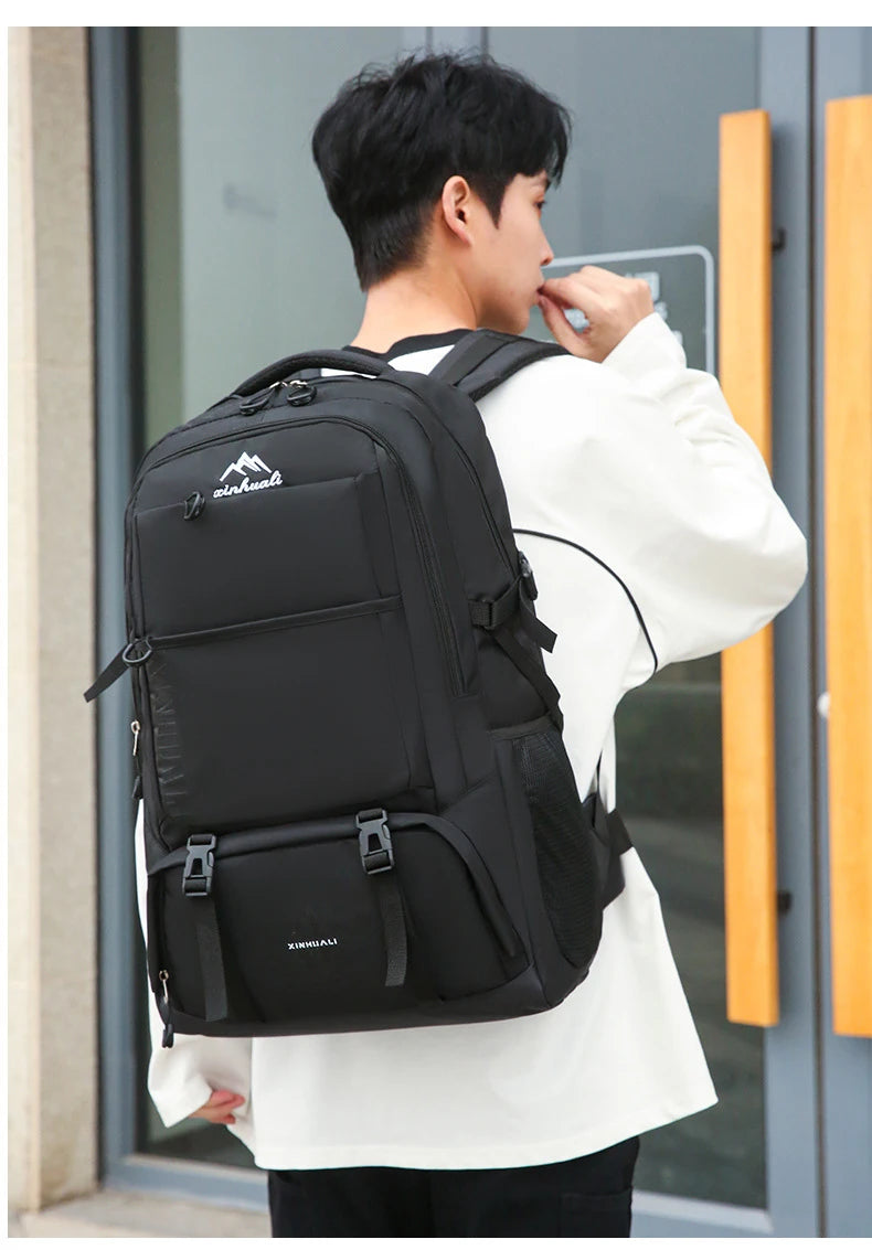 60L Travel Backpacks Men Business Laptop Pack Large Capacity 15.6 Inch Computer Bag Travel Commuting Daypack College Student Bag