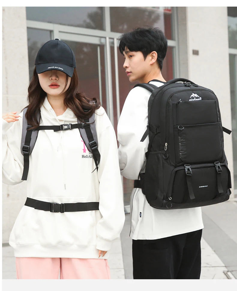 60L Travel Backpacks Men Business Laptop Pack Large Capacity 15.6 Inch Computer Bag Travel Commuting Daypack College Student Bag