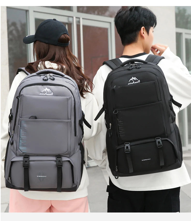 60L Travel Backpacks Men Business Laptop Pack Large Capacity 15.6 Inch Computer Bag Travel Commuting Daypack College Student Bag