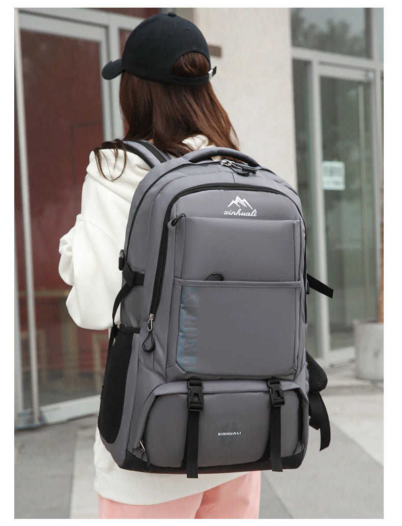 60L Travel Backpacks Men Business Laptop Pack Large Capacity 15.6 Inch Computer Bag Travel Commuting Daypack College Student Bag