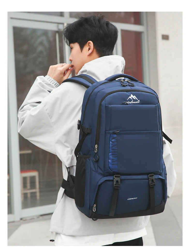 60L Travel Backpacks Men Business Laptop Pack Large Capacity 15.6 Inch Computer Bag Travel Commuting Daypack College Student Bag
