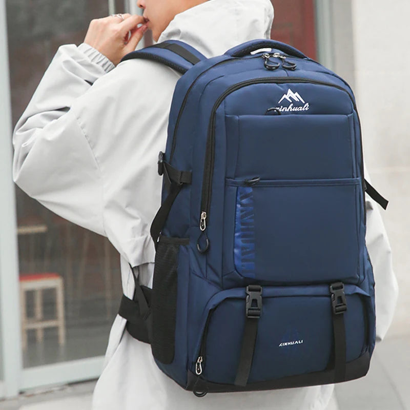 60L Travel Backpacks Men Business Laptop Pack Large Capacity 15.6 Inch Computer Bag Travel Commuting Daypack College Student Bag