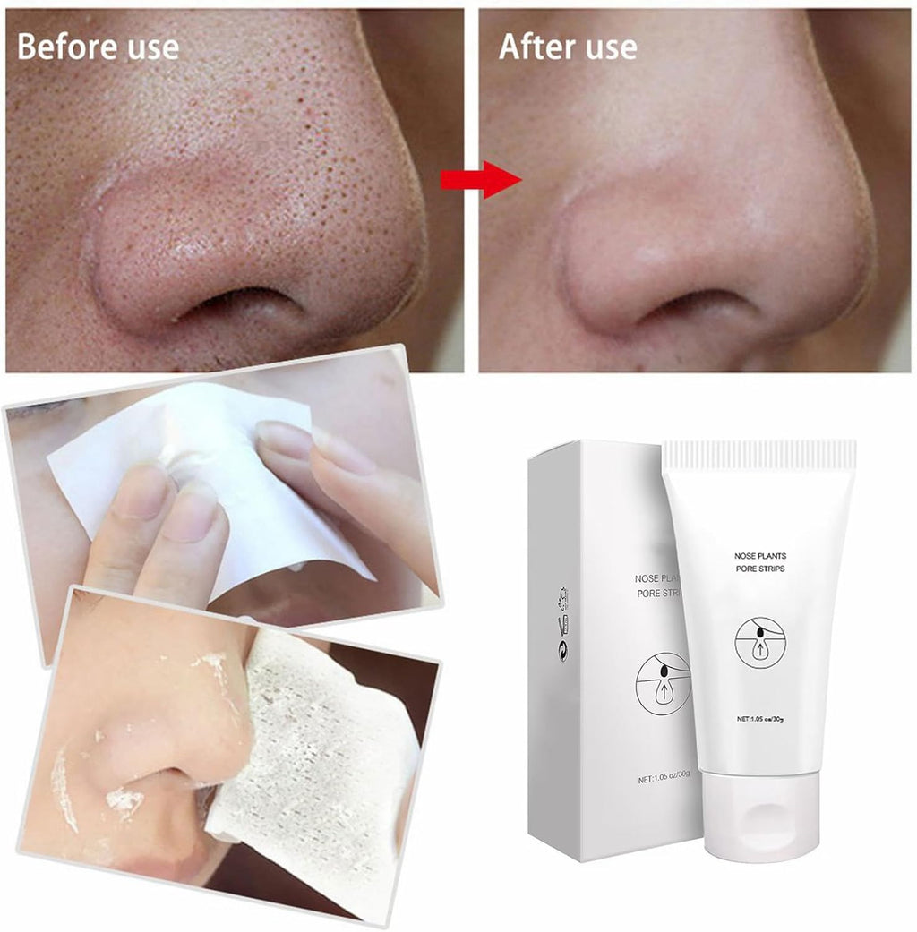 Patch Point Noir, Blackhead Remover Masque, Patch Point Noir Nez, Patchs anti Points Noirs, 30G Masque Peel Off, 60 Pcs Patchs Anti-Points Noirs Pour Le Nez, Nettoyant En Profondeur Rétrécir Pores