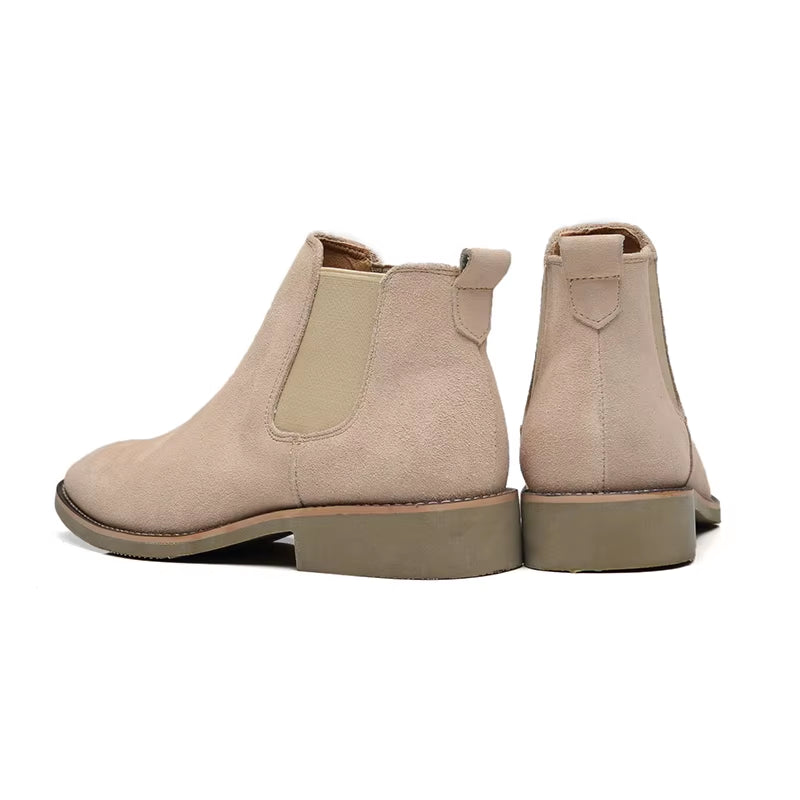 NEW Men'S Chelsea Boots Men'S Boots Cow Suede Slip-On British Style Desert Boots Men'S Casual Boots Men'S Ankle Boots 2023