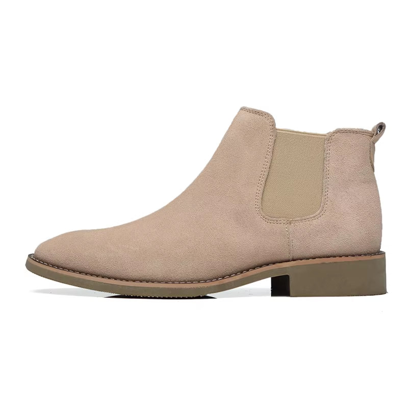 NEW Men'S Chelsea Boots Men'S Boots Cow Suede Slip-On British Style Desert Boots Men'S Casual Boots Men'S Ankle Boots 2023