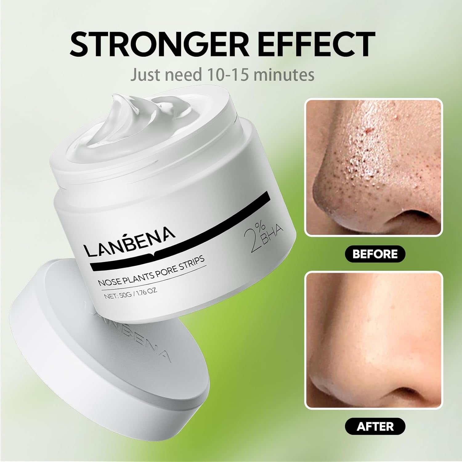 Bandelettes Pour Points Noirs (50 Grammes), 100 Pièces Masque Point Noir,  Patch Point Noir