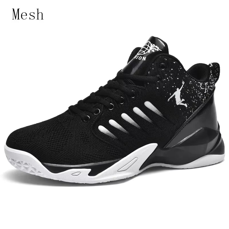Men'S Basketball Shoes Breathable Cushioning Non-Slip Wearable Sports Shoes Gym Training Athletic Basketball Sneakers for Women