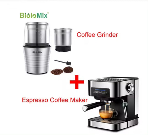 20 Bar Italian Type Espresso Coffee Maker Machine with Milk Frother Wand for Espresso, Cappuccino, Latte and Mocha