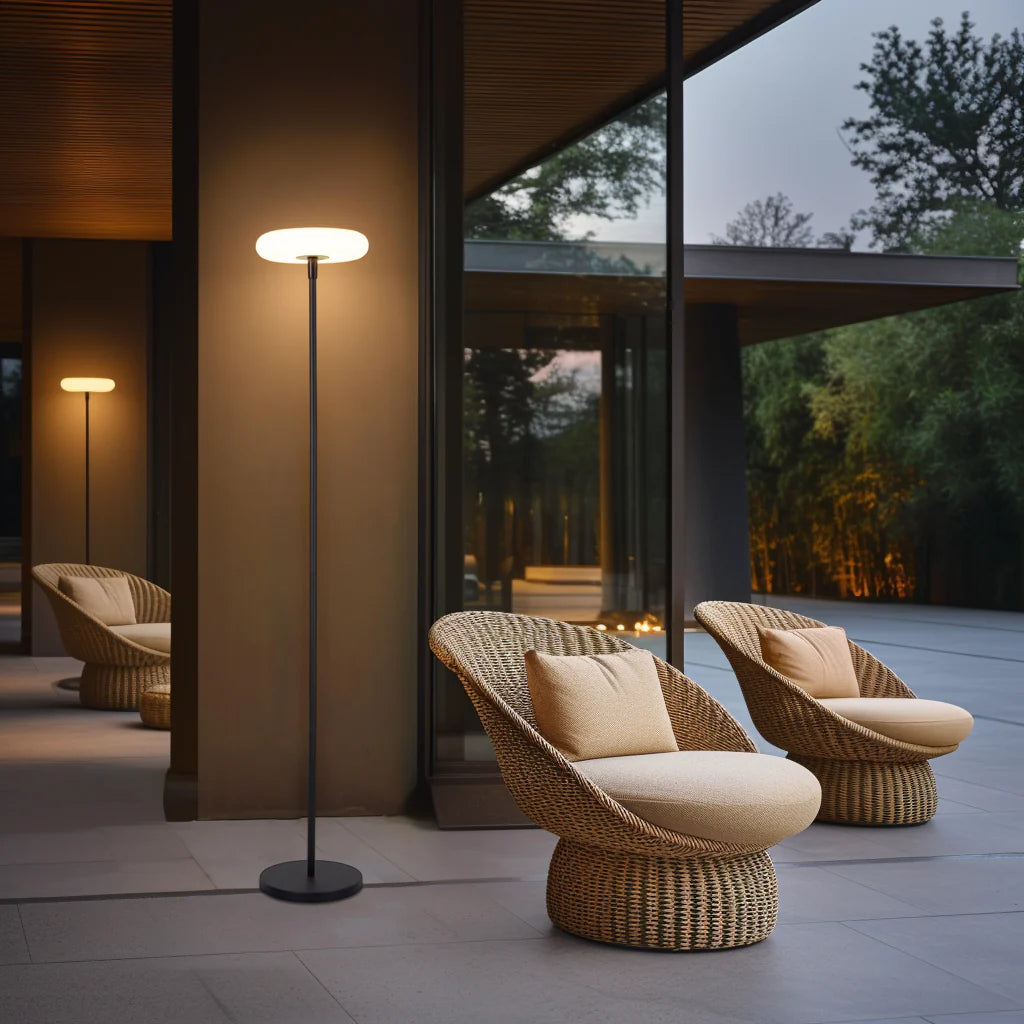 Minimalist Solar Powered Outdoor Floor Lamp
