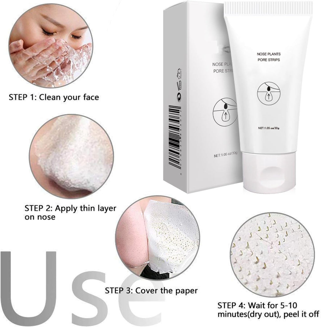 Patch Point Noir, Blackhead Remover Masque, Patch Point Noir Nez, Patchs anti Points Noirs, 30G Masque Peel Off, 60 Pcs Patchs Anti-Points Noirs Pour Le Nez, Nettoyant En Profondeur Rétrécir Pores