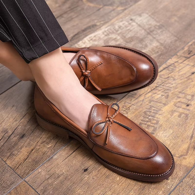 Luxury Brand New Designer Shoes Men High Quality Casual Shoes Vintage Tassel Formal Dress Shoes Wedding Loafers Flats