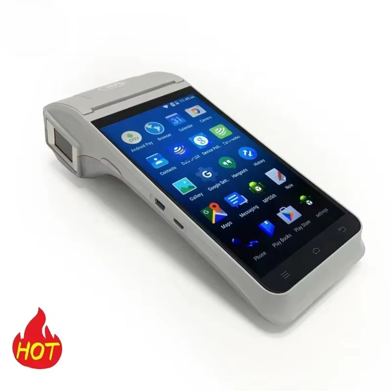 Z91 5.5Inches Hand Held POS Printer with 4G Wifi Bluetooth NFC Printer Camera Fingerprint