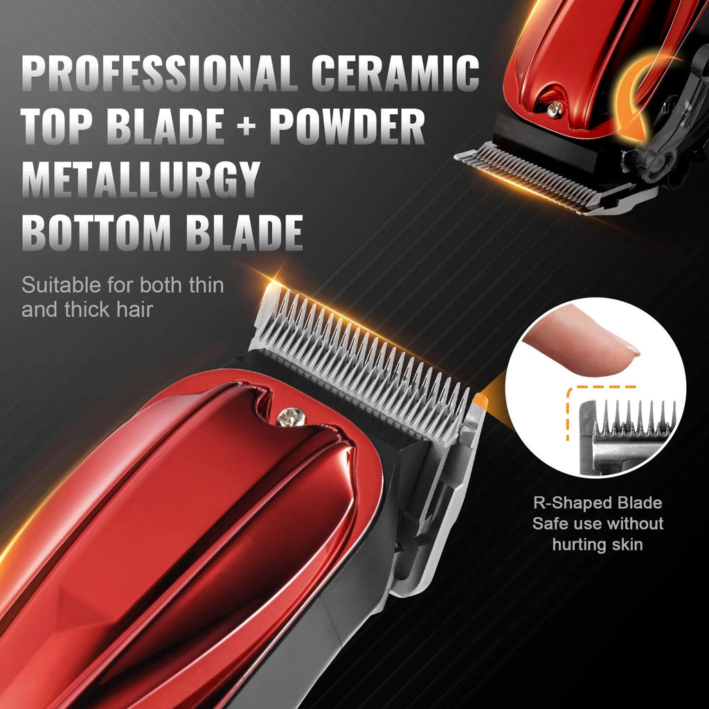 VEVOR Professional Hair Clipper Men'S Barber Clipper 6800RPM with LCD Display