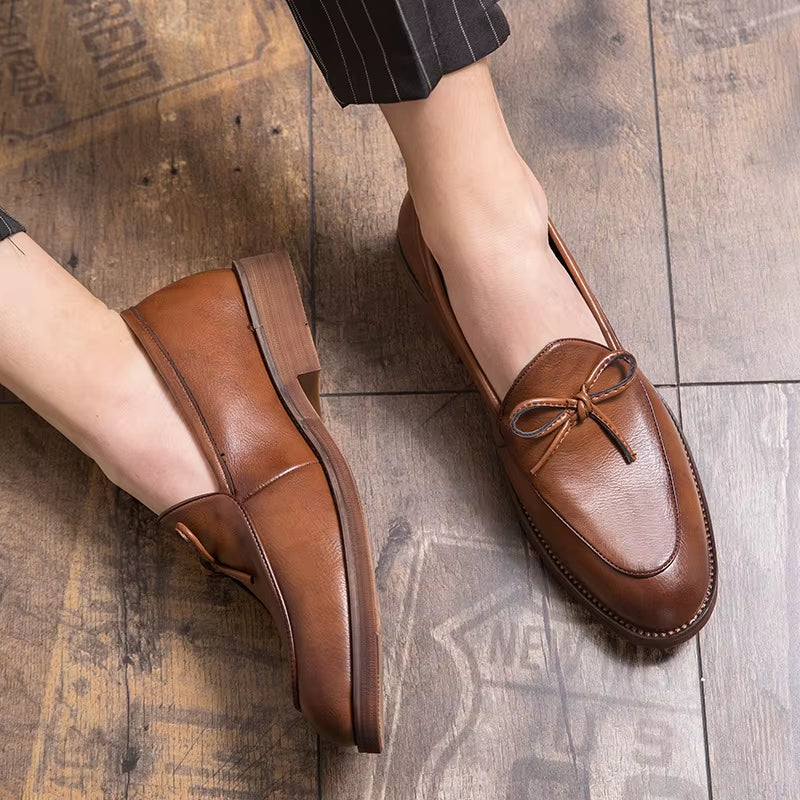 Luxury Brand New Designer Shoes Men High Quality Casual Shoes Vintage Tassel Formal Dress Shoes Wedding Loafers Flats
