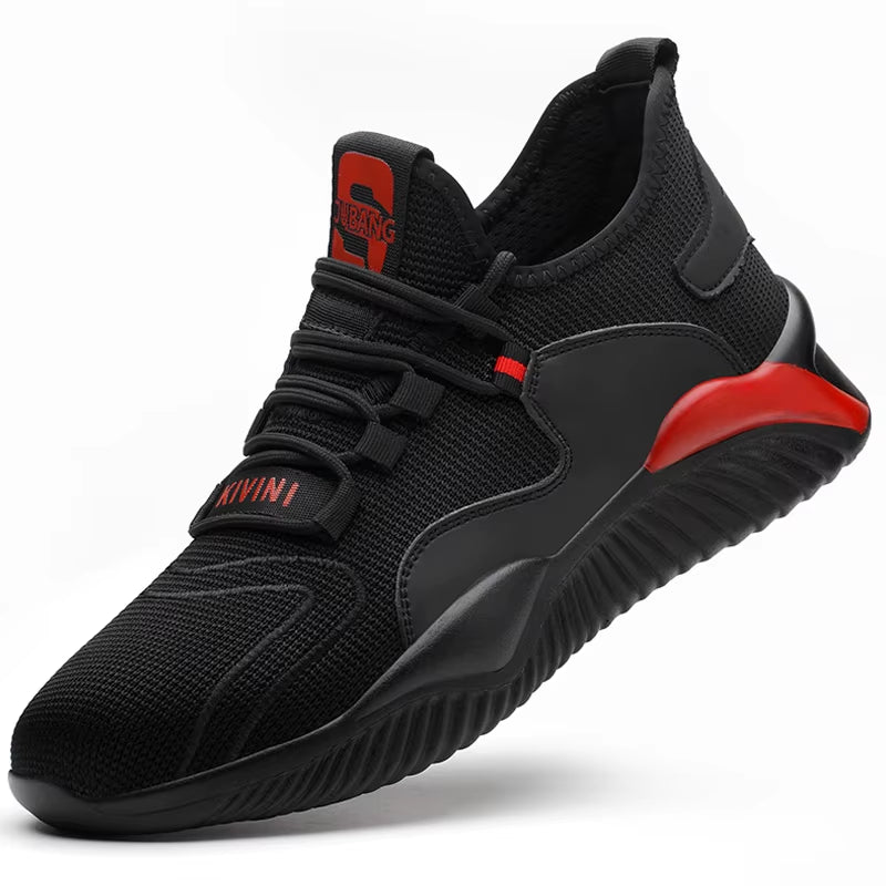 Men Work Safety Shoes Anti-Puncture Working Sneakers Male Indestructible Work Shoes Men Boots Lightweight Men Shoes Safety Boots