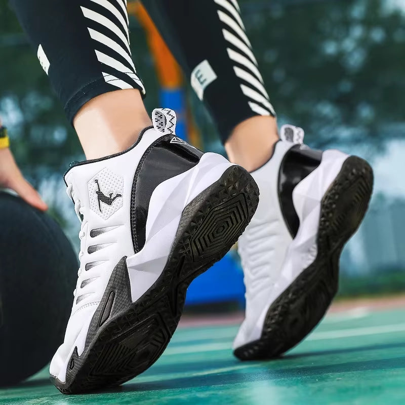 Men'S Basketball Shoes Breathable Cushioning Non-Slip Wearable Sports Shoes Gym Training Athletic Basketball Sneakers for Women