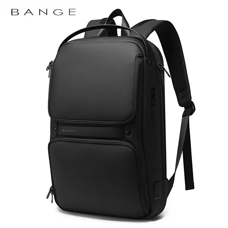 BANGE Original Unique Design Multi-Layer Space Business Backpacks Men Teenage USB External Charge 15.6 Laptop Traval Backpack Don't Taxe That