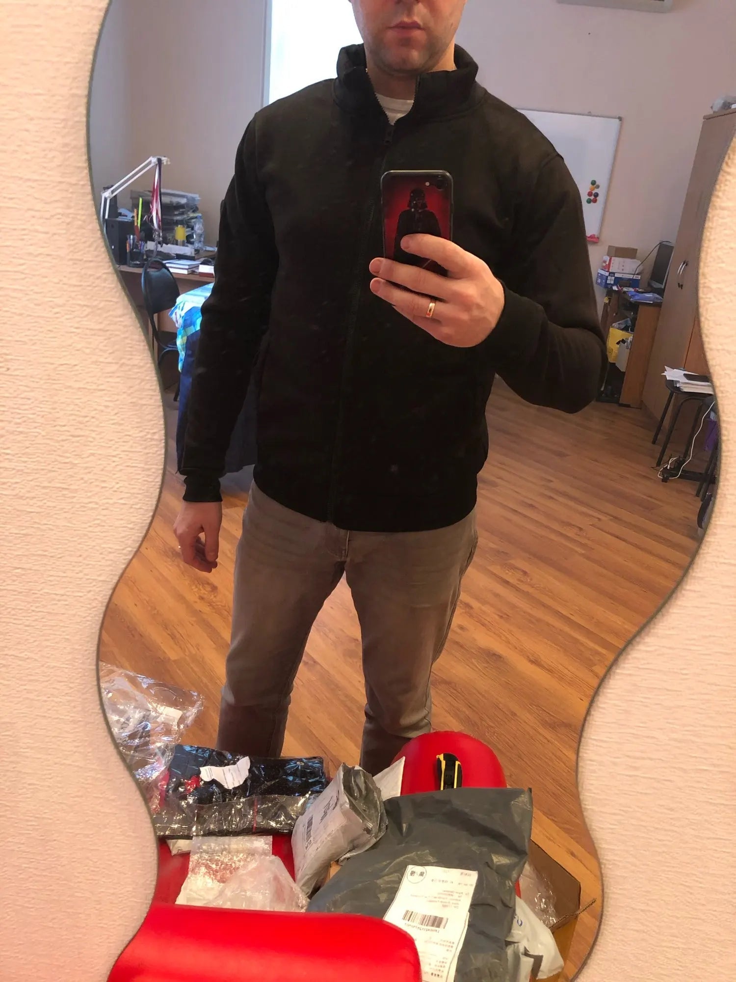 MRMT 2025 Brand New Men's No Hoodies Sweatshirts Zipper Stand Collar Men Sweatshirts For Male No Hooded Sweatshirt Man Pullover Don't Taxe That