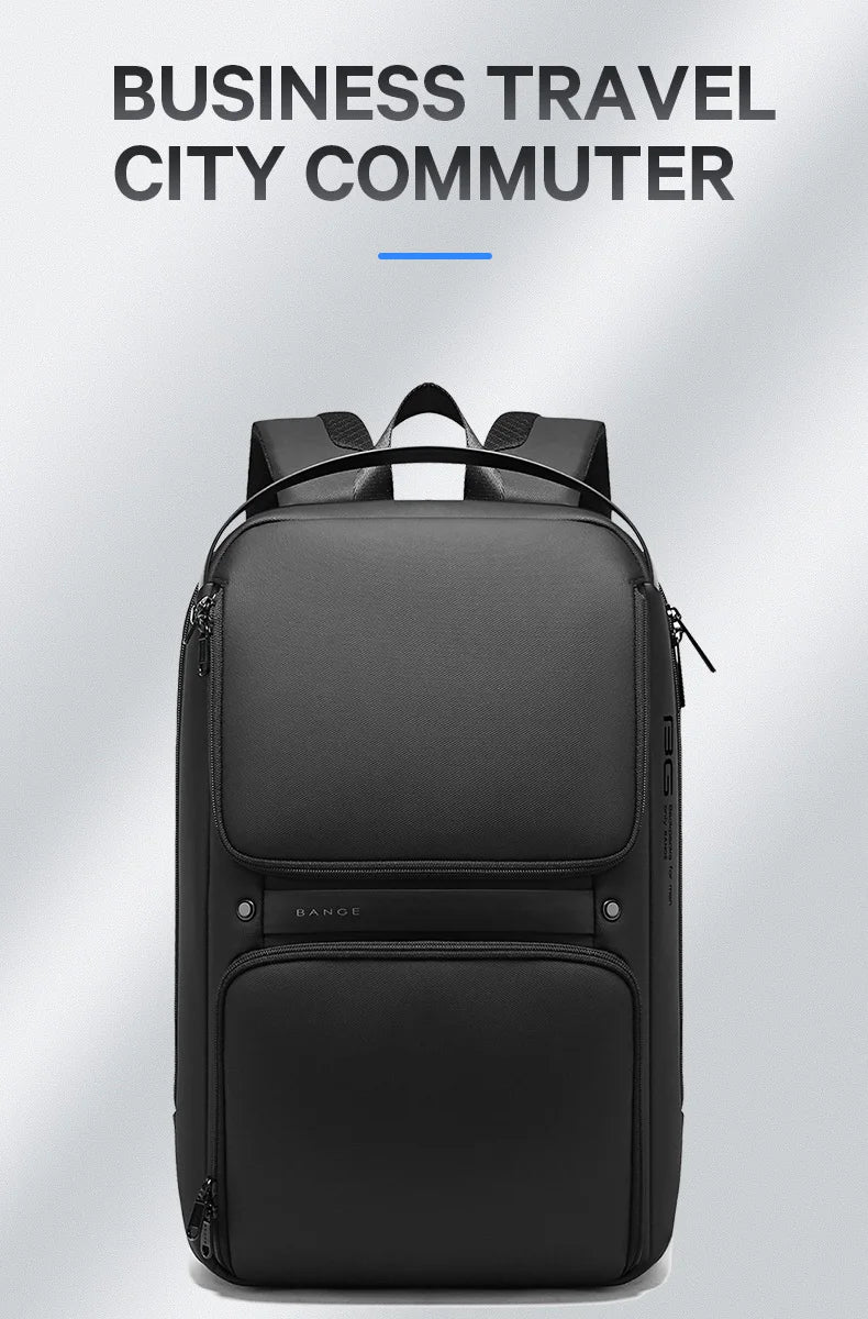 BANGE Original Unique Design Multi-Layer Space Business Backpacks Men Teenage USB External Charge 15.6 Laptop Traval Backpack Don't Taxe That