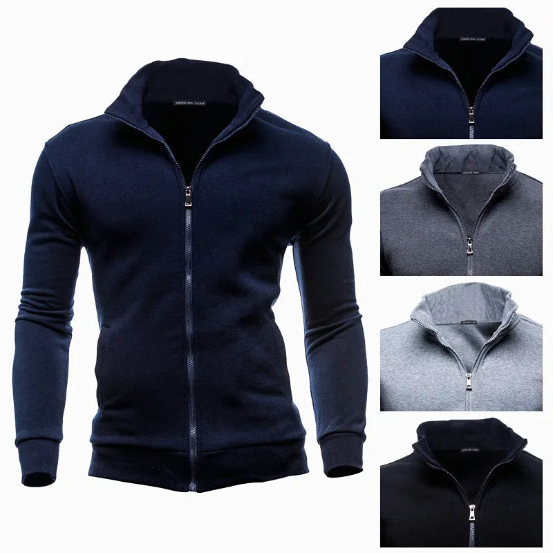 MRMT 2025 Brand New Men's No Hoodies Sweatshirts Zipper Stand Collar Men Sweatshirts For Male No Hooded Sweatshirt Man Pullover Don't Taxe That