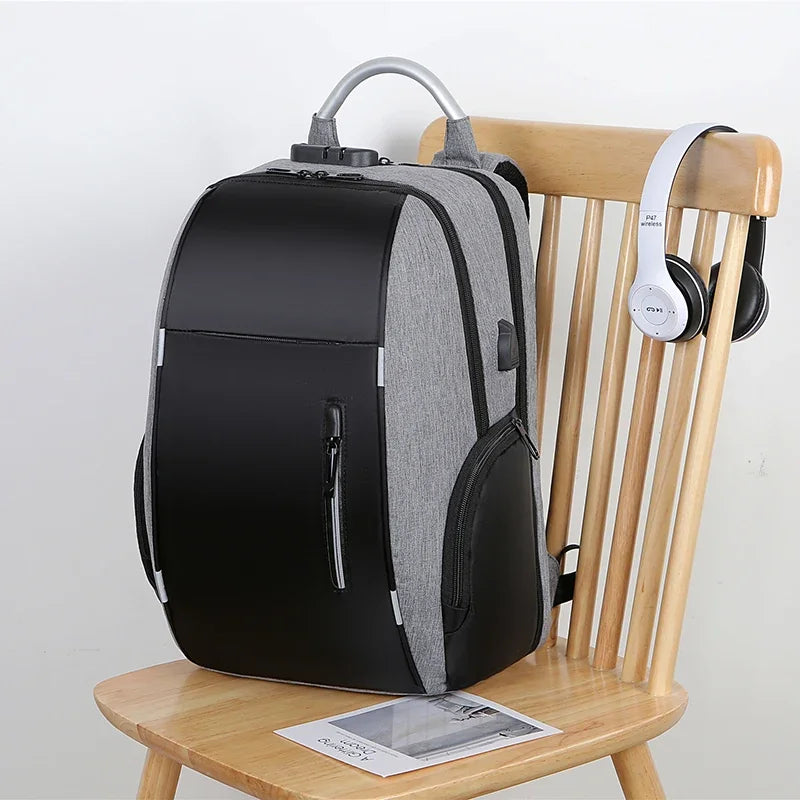 Men Backpacks Anti-Theft 22L USB Charging Travel Backpack 15.6 Inch Laptop Backpacks Male Waterproof Outdoor Sport School Bags Don't Taxe That