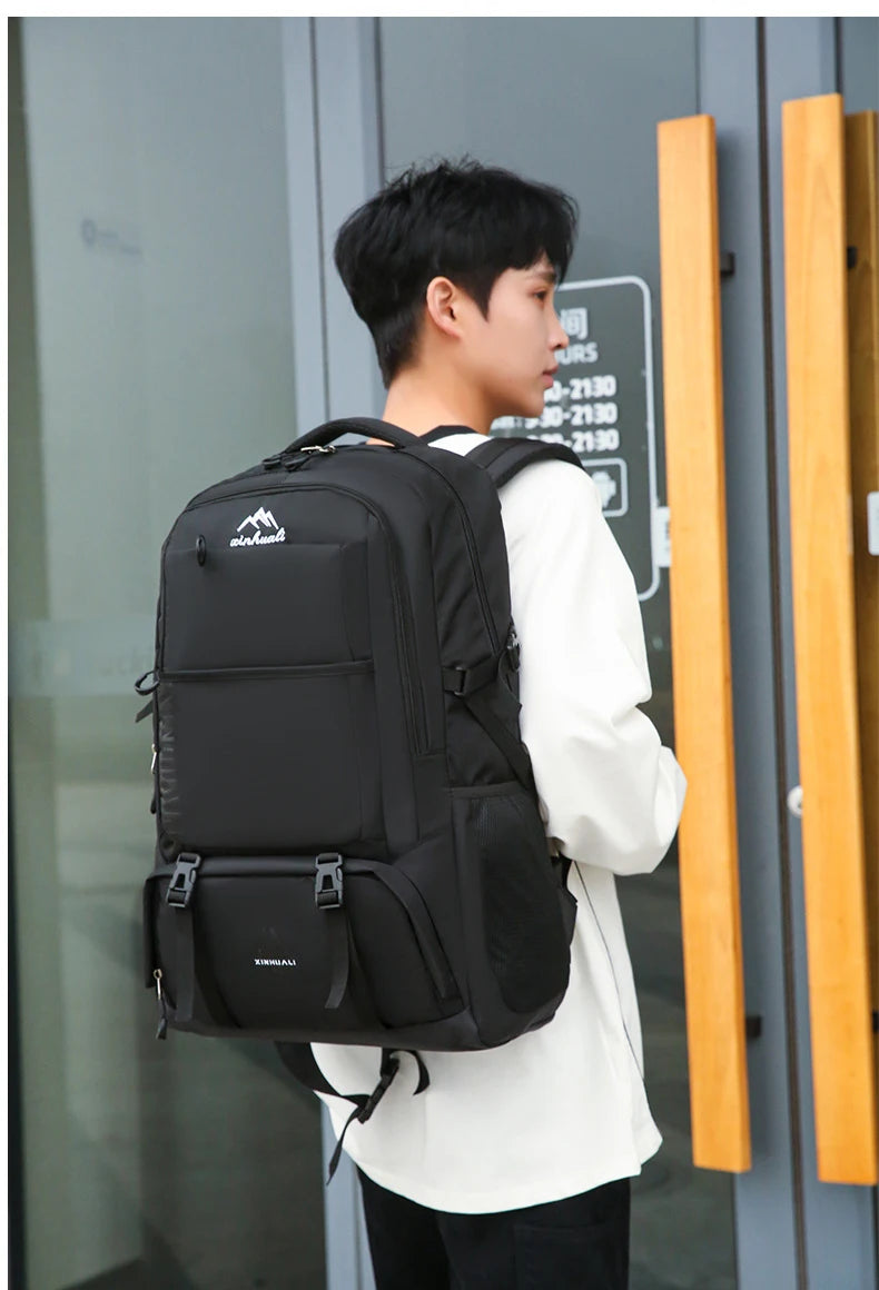 60L Travel Backpacks Men Business Laptop Pack Large Capacity 15.6 Inch Computer Bag Travel Commuting Daypack College Student Bag Don't Taxe That