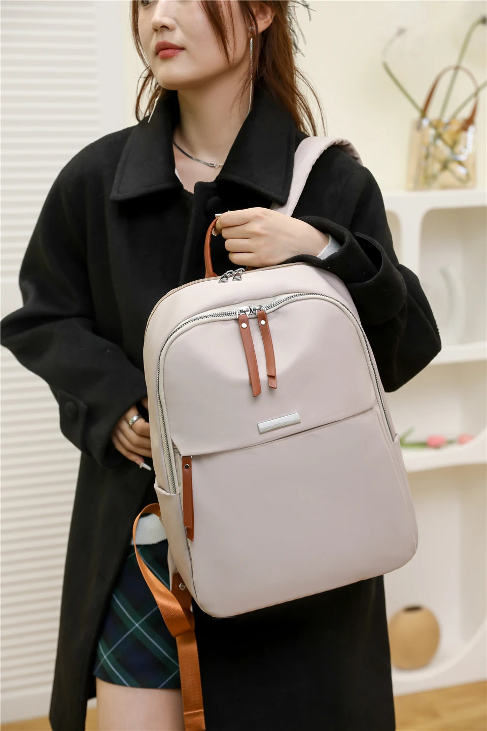 Waterproof Nylon Back Pack Women Business Laptop Backpacks Ladies Bagpack Travel Rucksack Large Capacity School Bag for Girls Don't Taxe That