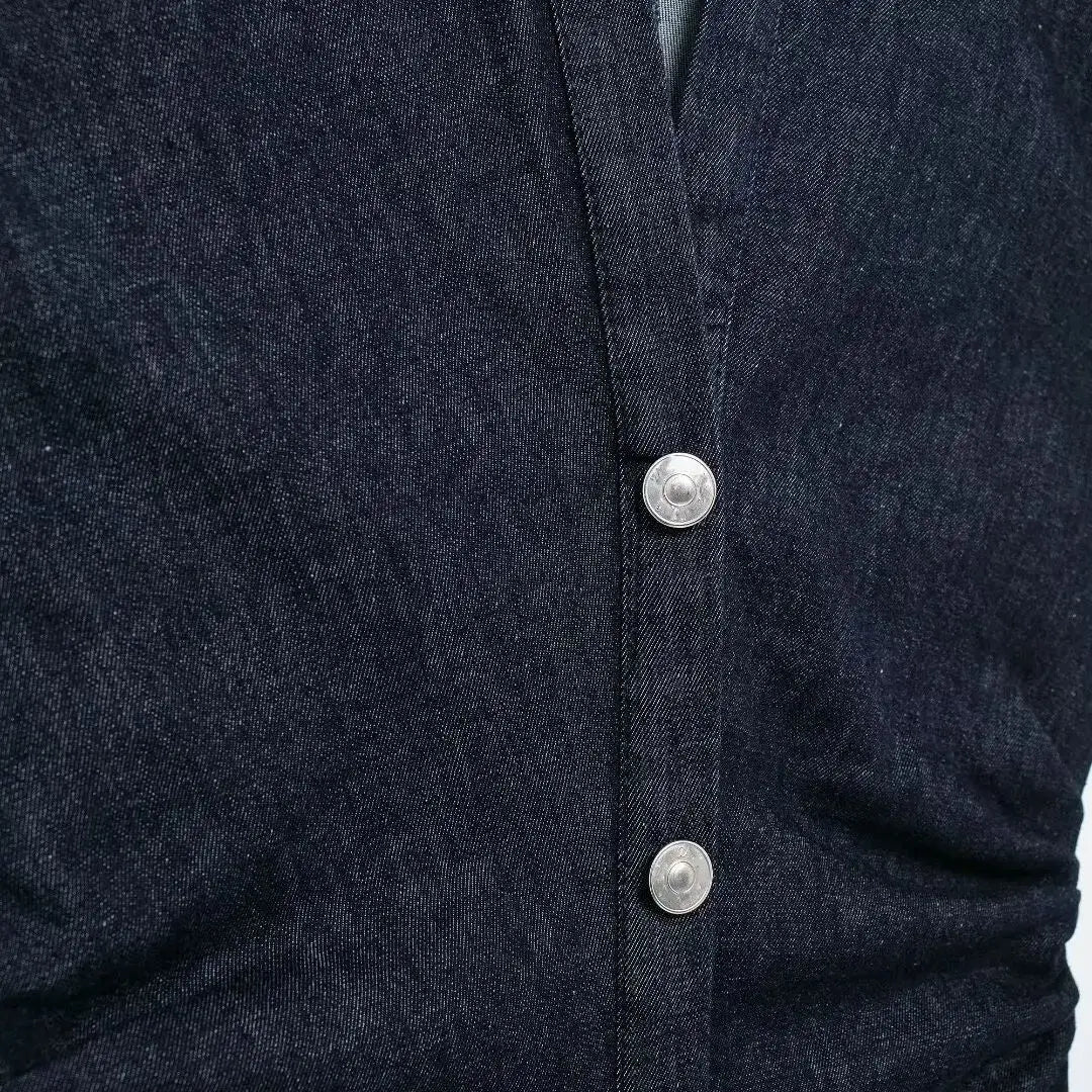 TRAFSHE Sleeveless Denim Long Dress Women Bodycon Tank Midi Dress Woman Summer Ruched Button Up Casual Dresses For Lady Don't Taxe That