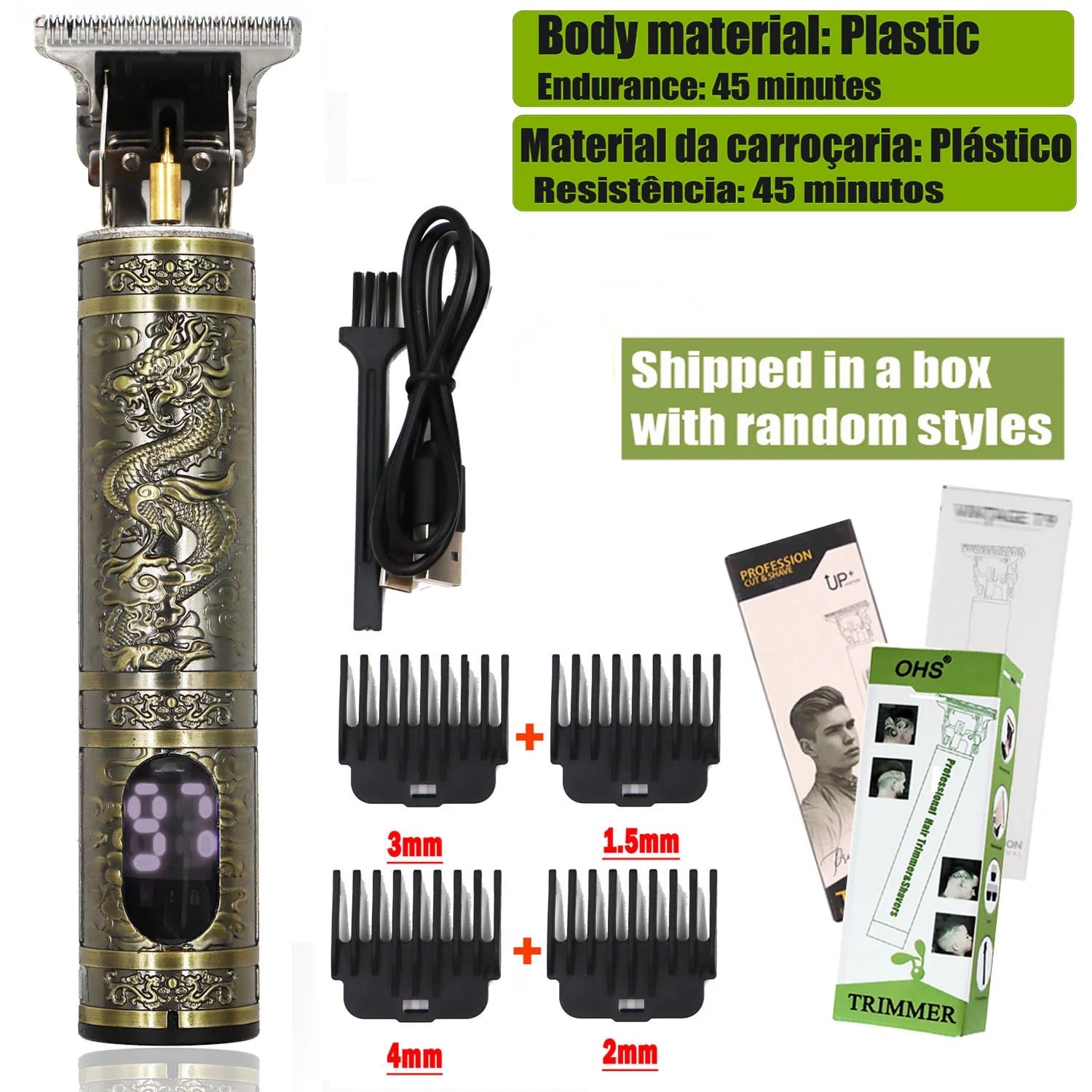 T9 Hair Clipper Repair Beard Shaving Body Hair Trimmer Clippers Electric Machine Men Haircut Machine 0mm Barber Shaver Don't Taxe That