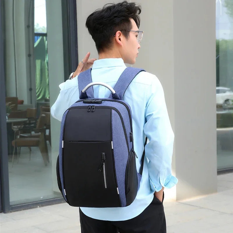 Men Backpacks Anti-Theft 22L USB Charging Travel Backpack 15.6 Inch Laptop Backpacks Male Waterproof Outdoor Sport School Bags Don't Taxe That