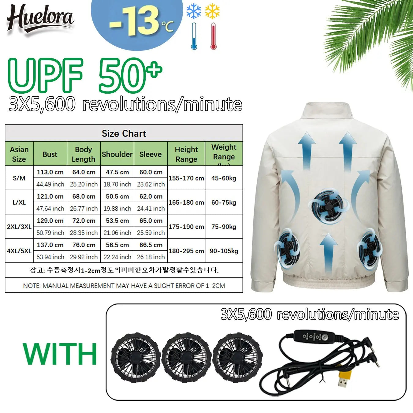 Cool Jacket Men's Hot Weather Work Fan Coat USB Refrigeration Air Conditioning Clothes Women's Body Cooling Fishing Clothes Vest Don't Taxe That