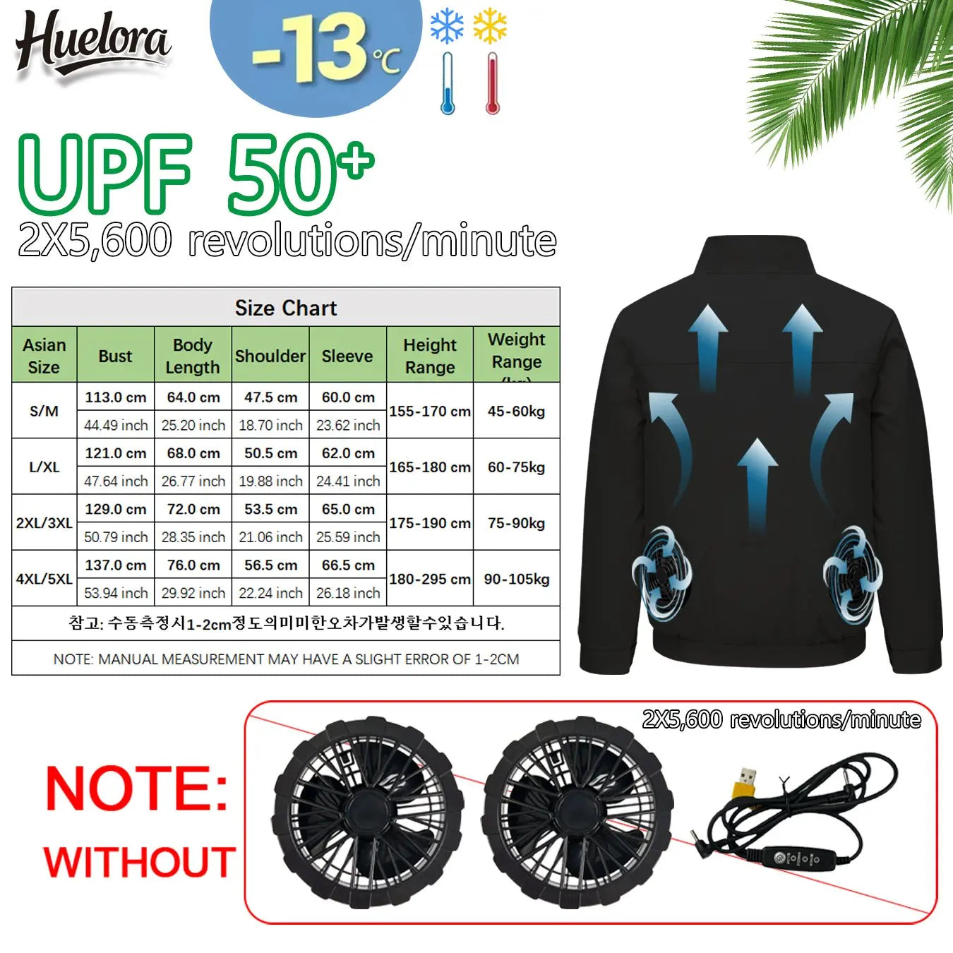 Cool Jacket Men's Hot Weather Work Fan Coat USB Refrigeration Air Conditioning Clothes Women's Body Cooling Fishing Clothes Vest Don't Taxe That