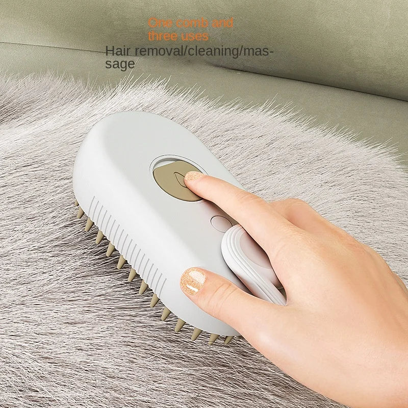 Cat Steam Brush Steamy Dog Brush 3 in 1 Electric Spray Cat Hair Brushes for Massage Pet Grooming Comb Hair Removal Combs Don't Taxe That
