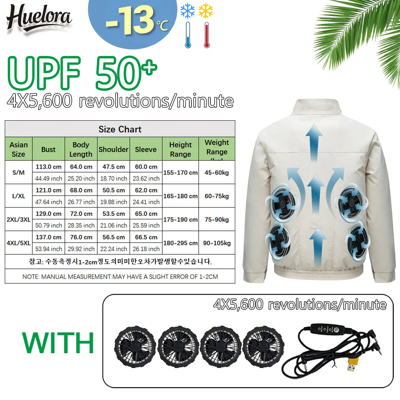 Cool Jacket Men's Hot Weather Work Fan Coat USB Refrigeration Air Conditioning Clothes Women's Body Cooling Fishing Clothes Vest Don't Taxe That