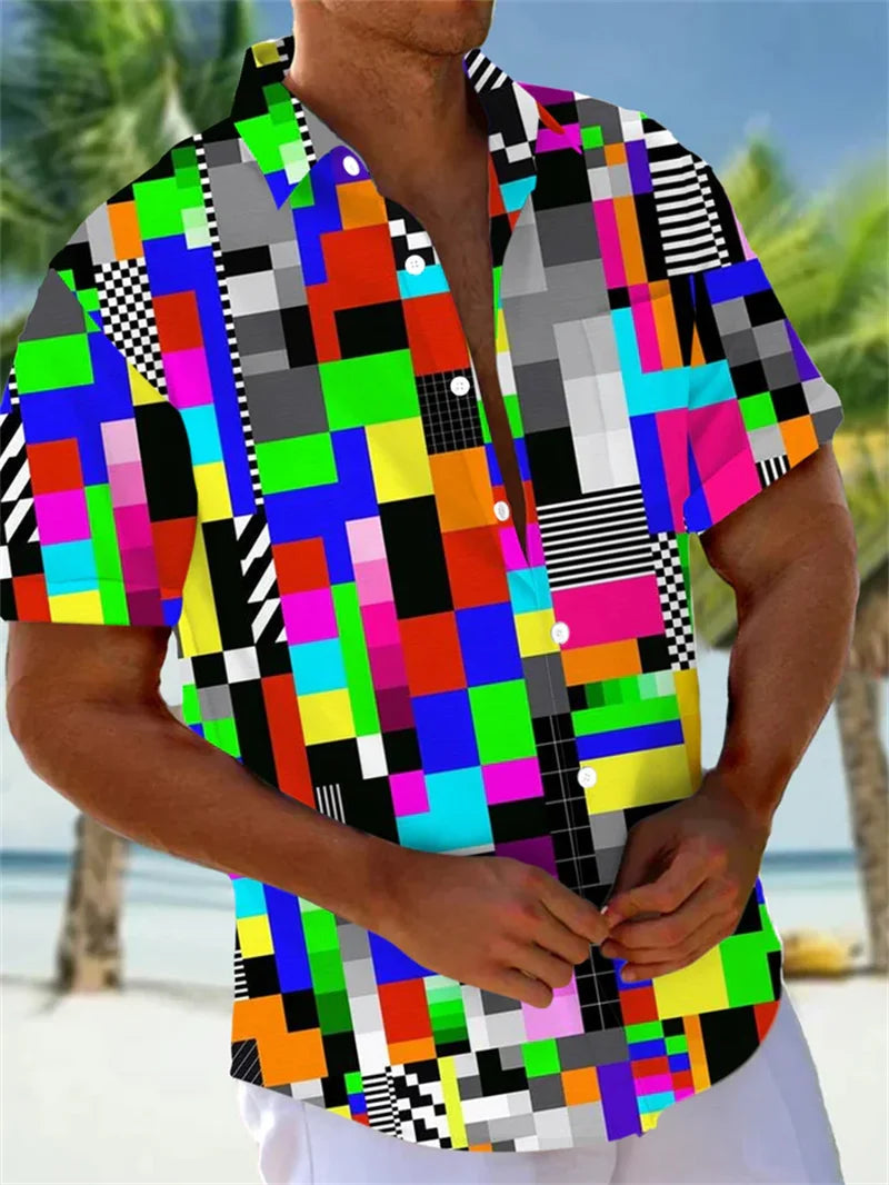 2025 Men's Fashion Short Sleeve Shirts Summer Hawaiian Beach Shirt Comfortable High Quality Fabric Camisas De Hombre Casual Don't Taxe That