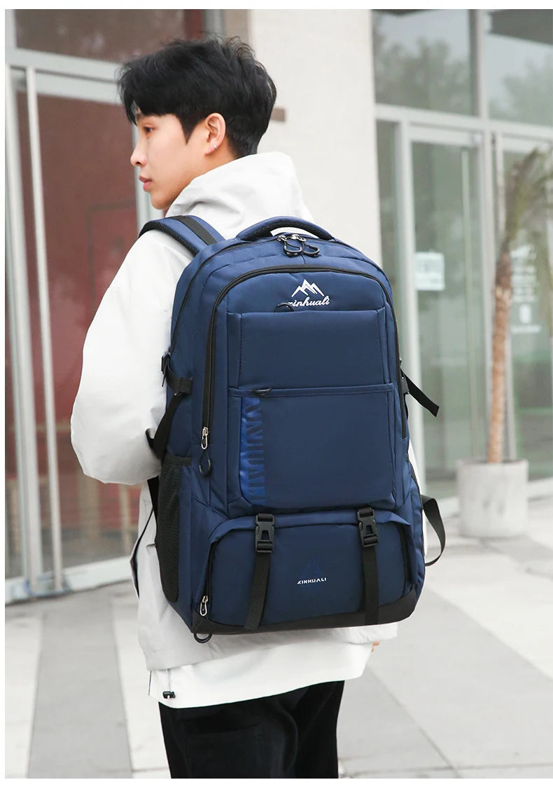 60L Travel Backpacks Men Business Laptop Pack Large Capacity 15.6 Inch Computer Bag Travel Commuting Daypack College Student Bag