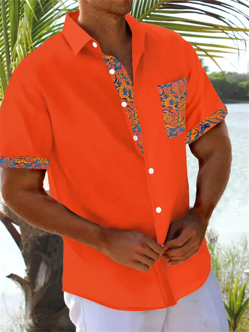 2025 Men's Fashion Short Sleeve Shirts Summer Hawaiian Beach Shirt Comfortable High Quality Fabric Camisas De Hombre Casual Don't Taxe That