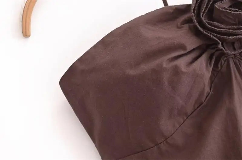 Dresses Summer Women's 2025 New Chic Tube Top Hanging Neck Holiday Dress Women's Street Fashion Party Long Dress Don't Taxe That