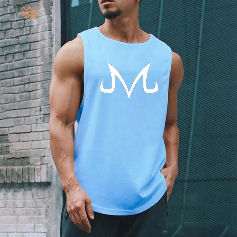 2024 Mens fitness gyms Tank top men Fitness sleeveless shirt Male mesh breathable Sports vest Undershirt Gyms Running Vest Men Don't Taxe That