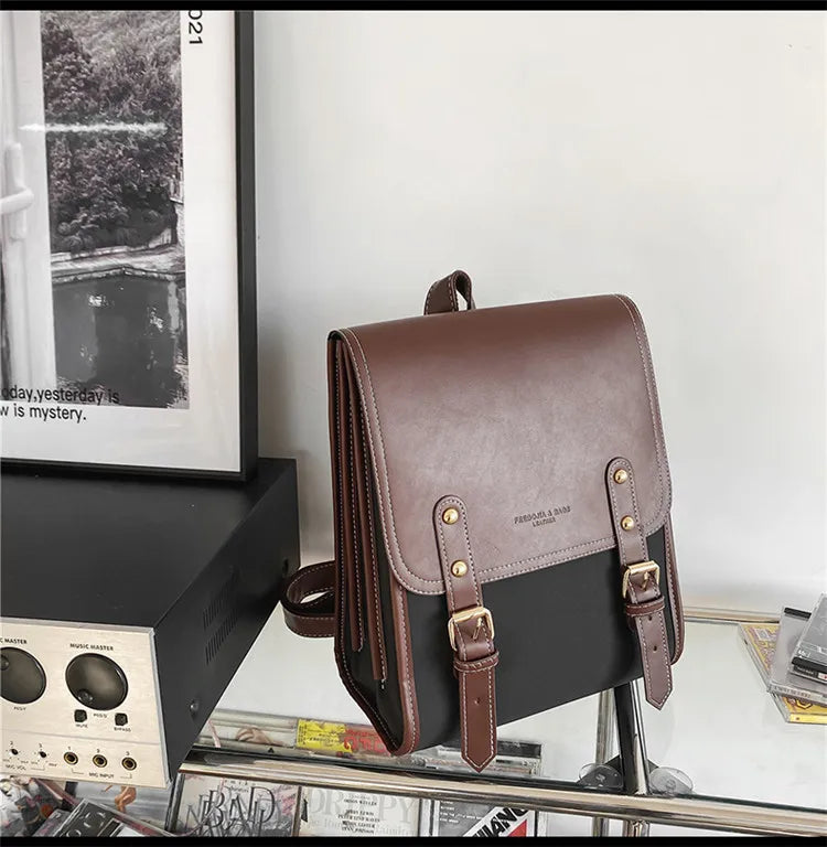 Preppy style women backpack Large Capacity Laptop Bag Casual School Backpacks for Girls patchwork Travel bags for Female totes Don't Taxe That