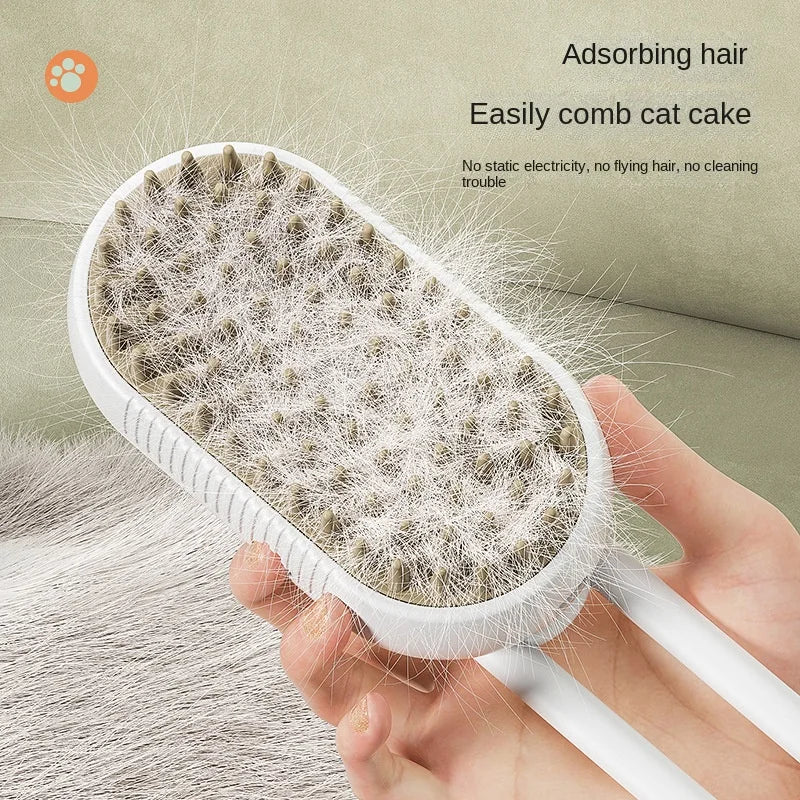Cat Steam Brush Steamy Dog Brush 3 in 1 Electric Spray Cat Hair Brushes for Massage Pet Grooming Comb Hair Removal Combs Don't Taxe That