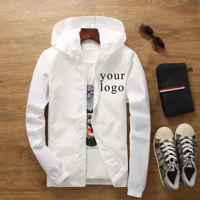 2024 New Fashion jacket Your Own Design Brand Logo/Picture Personalized Custom Anywhere Men Women DIY Thin sun protection jacket Don't Taxe That