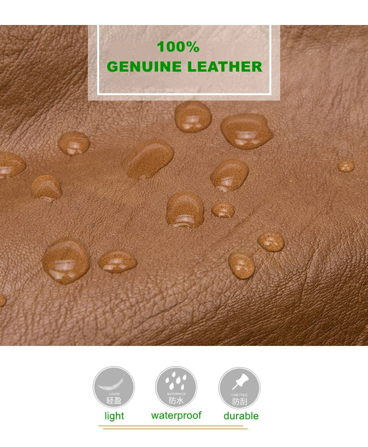 Genuine Leather Backpacks for Women Cowhide High Capacity Waterproof Backpack Trendy Women Bags Girl Travel School Bags Don't Taxe That