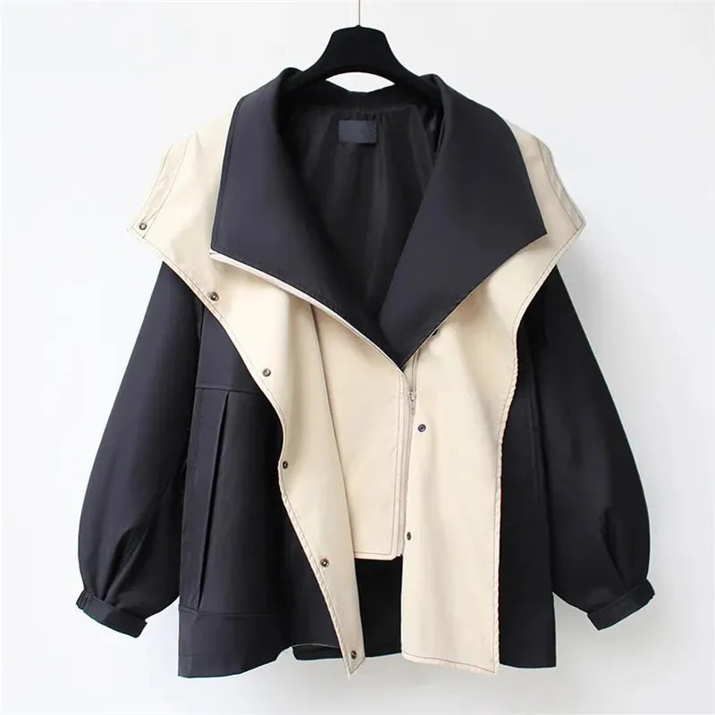 Receive Waist Medium Long Windbreaker 2025 New Korean Version New High-End Women Spring And Autumn Casual Fashion Tooling Coat Don't Taxe That