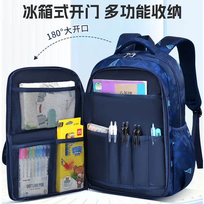 Waterproof Children School Bags for Boys Kids Backpack Primary Orthopedic School Backpacks Book Bags Schoolbag Mochila Infantil Don't Taxe That